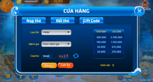 Giao dịch nạp tiền, rút thưởng tại bắn cá Hoàng Kim rất đơn giản